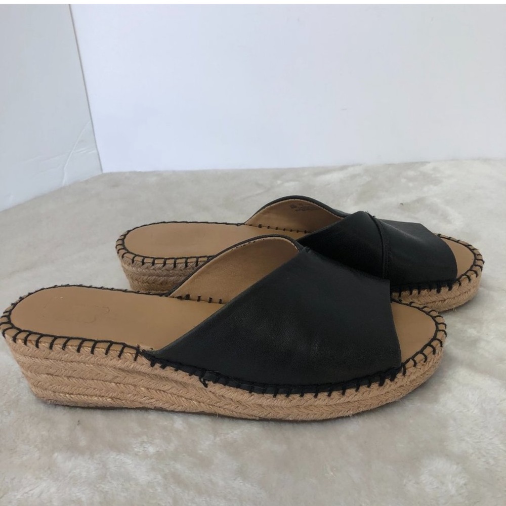 EUC Franco Sarto espadrille sandals black size 9